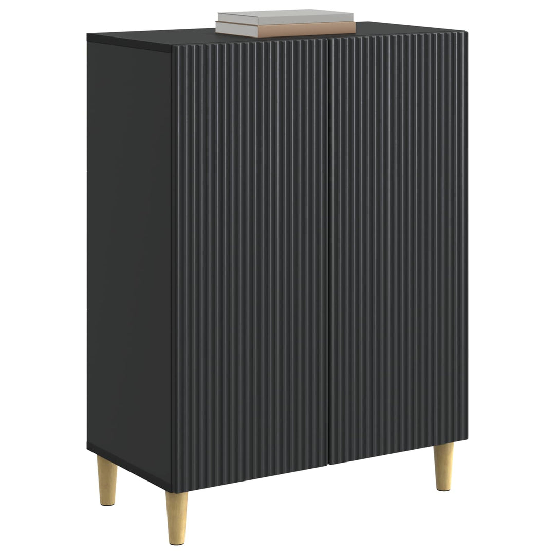 Sideboard Sort 66 x 34,5 x 90 cm Konstrueret træ