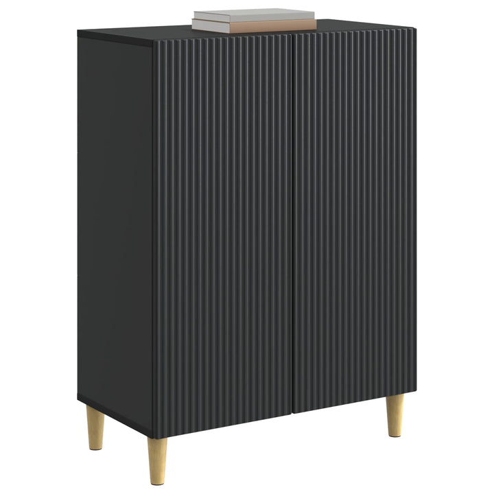 Sideboard Sort 66 x 34,5 x 90 cm Konstrueret træ