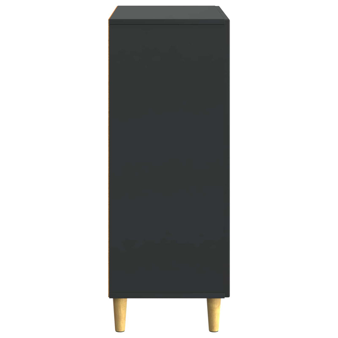 Sideboard Sort 66 x 34,5 x 90 cm Konstrueret træ