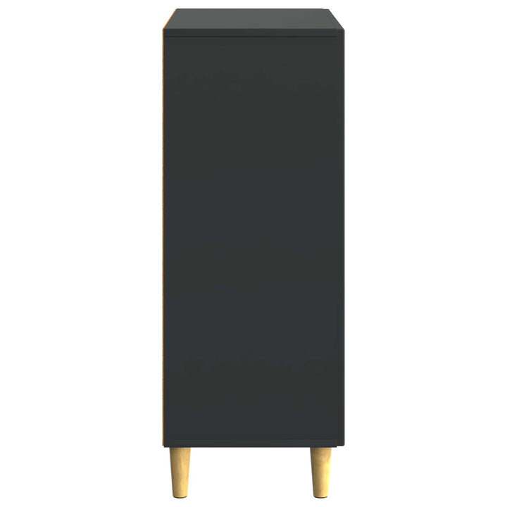 Sideboard Sort 66 x 34,5 x 90 cm Konstrueret træ