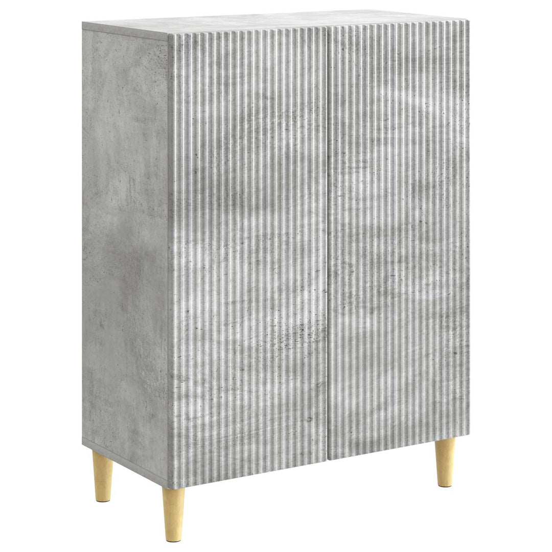 Sideboard Betongrå 66 x 34,5 x 90 cm Konstrueret træ