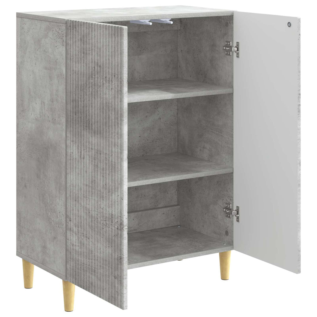 Sideboard Betongrå 66 x 34,5 x 90 cm Konstrueret træ