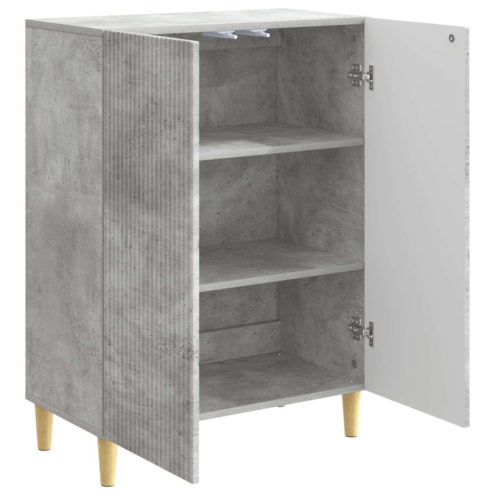 Sideboard Betongrå 66 x 34,5 x 90 cm Konstrueret træ