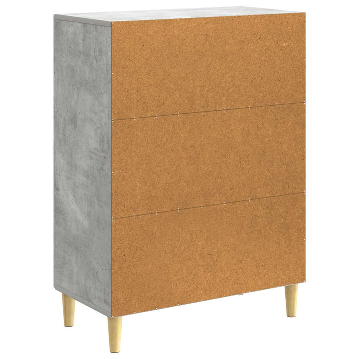Sideboard Betongrå 66 x 34,5 x 90 cm Konstrueret træ