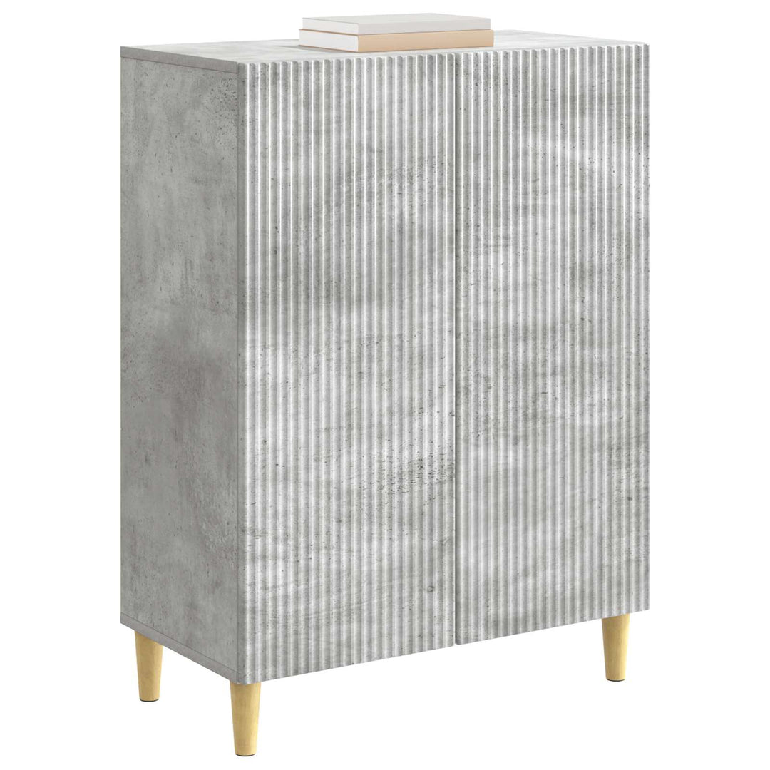 Sideboard Betongrå 66 x 34,5 x 90 cm Konstrueret træ