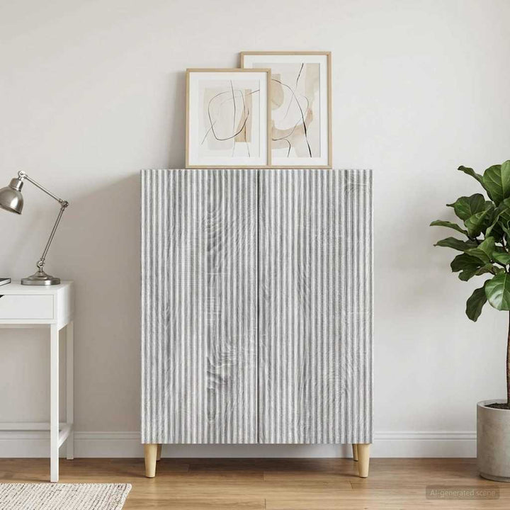 Sideboard Grå sonoma-eg 66 x 34,5 x 90 cm Konstrueret træ