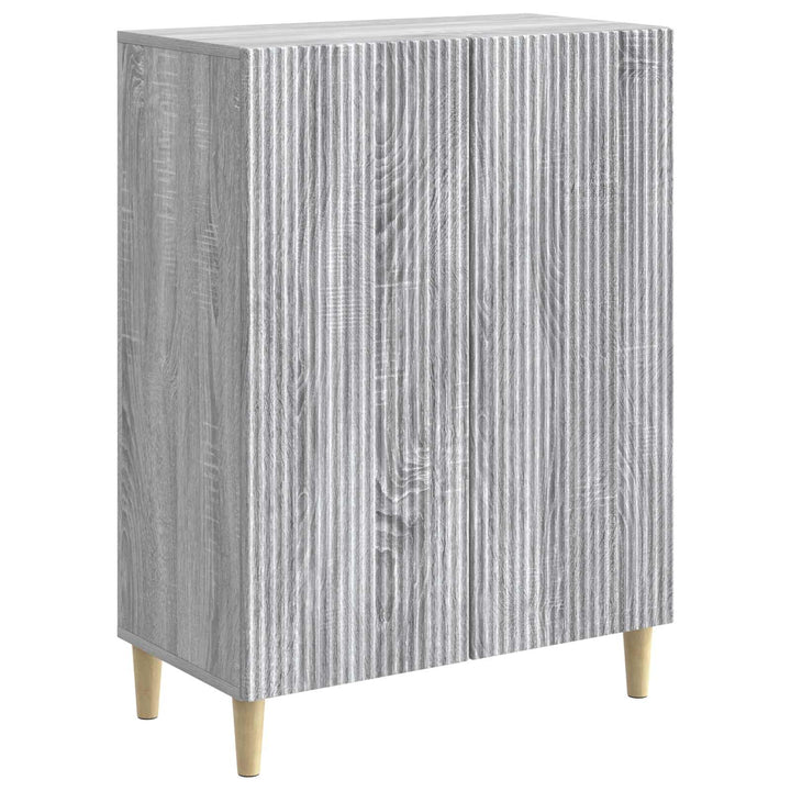 Sideboard Grå sonoma-eg 66 x 34,5 x 90 cm Konstrueret træ