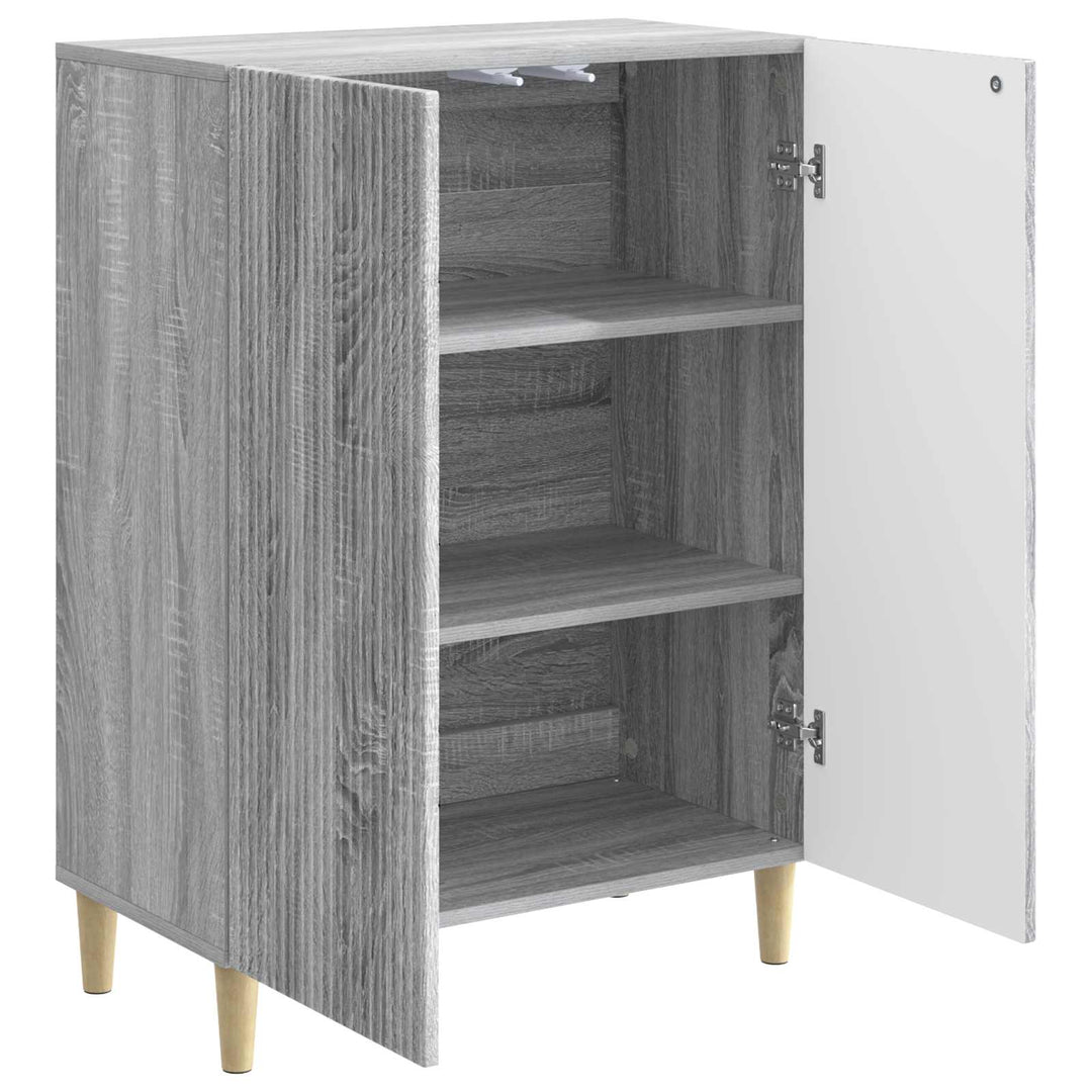 Sideboard Grå sonoma-eg 66 x 34,5 x 90 cm Konstrueret træ