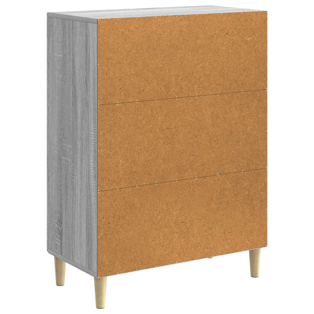 Sideboard Grå sonoma-eg 66 x 34,5 x 90 cm Konstrueret træ