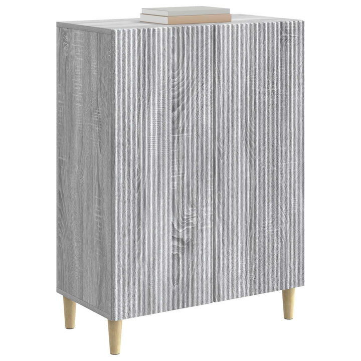 Sideboard Grå sonoma-eg 66 x 34,5 x 90 cm Konstrueret træ