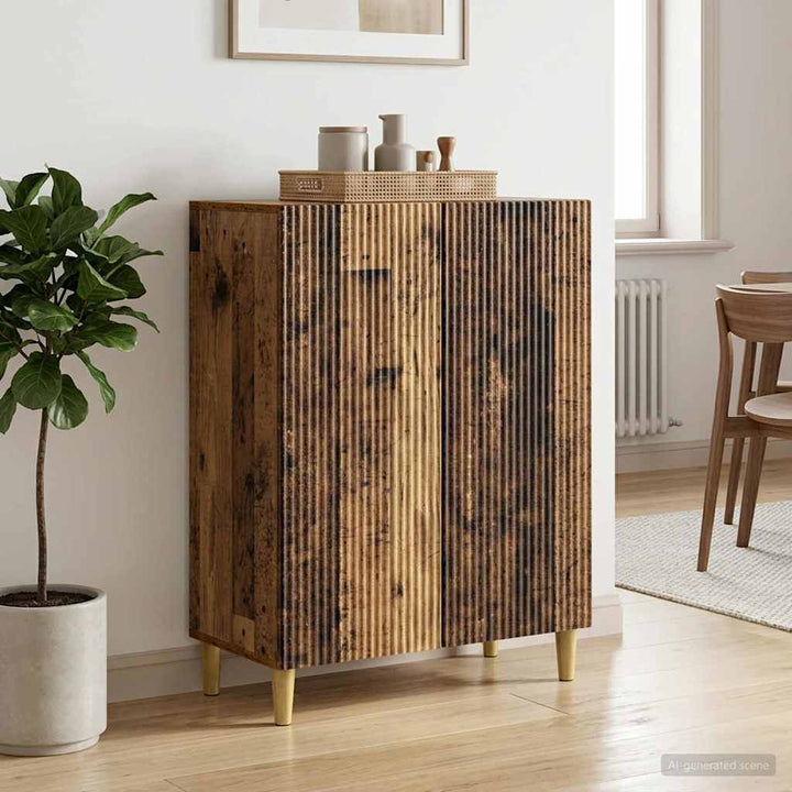 Sideboard Gammelt træ 66 x 34,5 x 90 cm Konstrueret træ