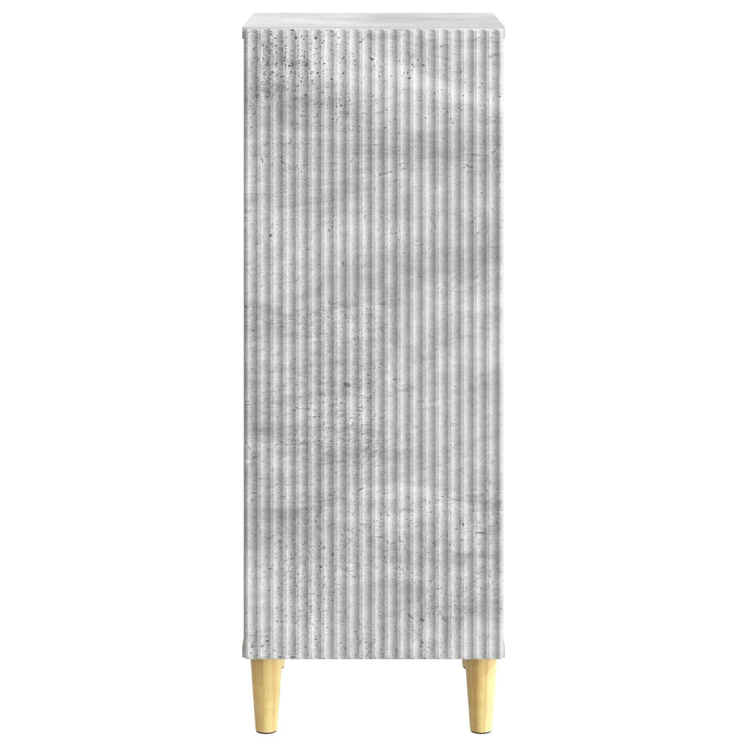 Sideboard Betongrå 33 x 34,5 x 90 cm Konstrueret træ