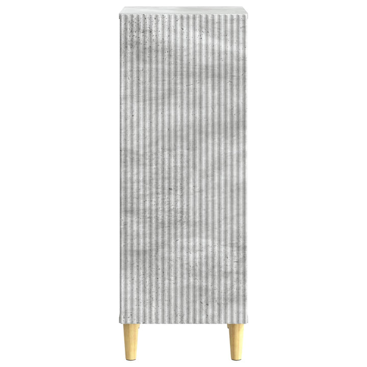Sideboard Betongrå 33 x 34,5 x 90 cm Konstrueret træ