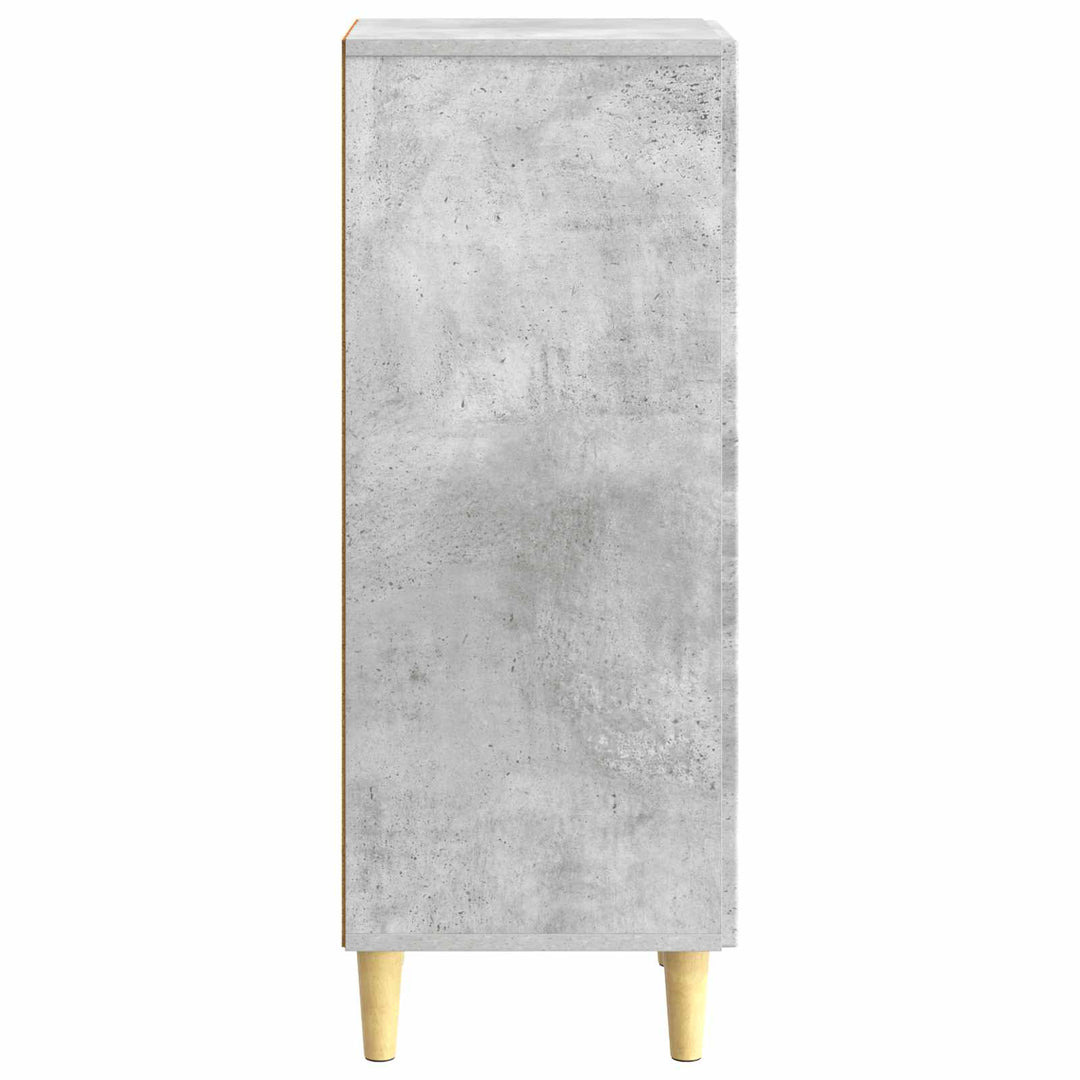 Sideboard Betongrå 33 x 34,5 x 90 cm Konstrueret træ