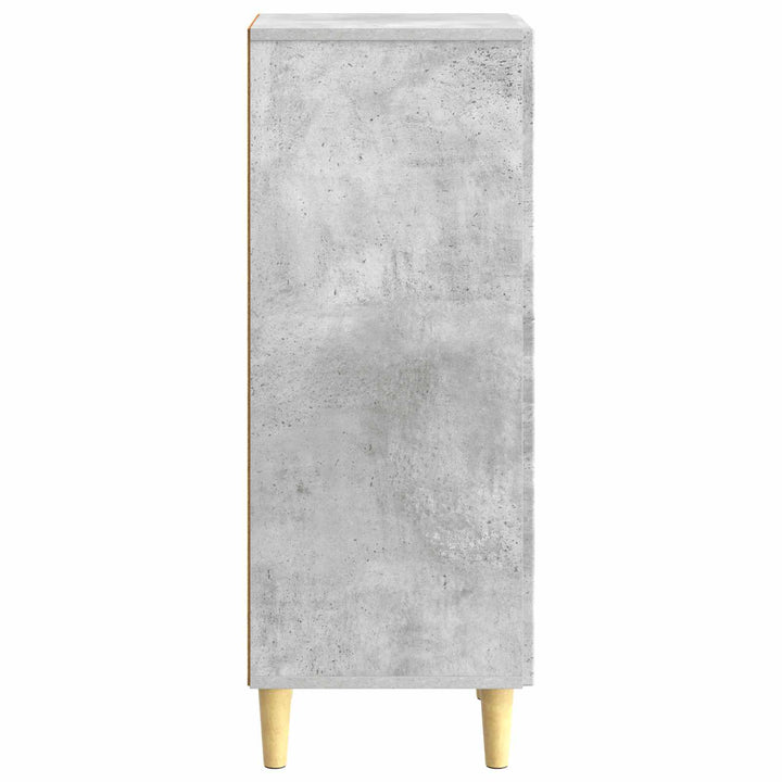 Sideboard Betongrå 33 x 34,5 x 90 cm Konstrueret træ