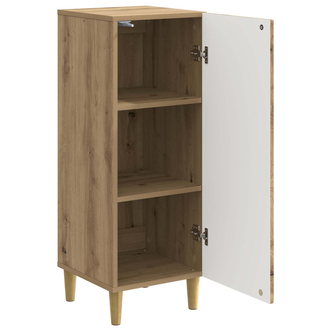 Sideboard Artisan-eg 33 x 34,5 x 90 cm Konstrueret træ