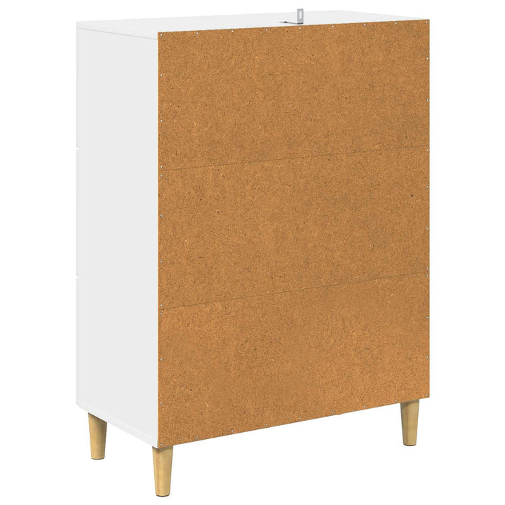 Skuffeskab Hvid 66 x 34,5 x 90 cm Konstrueret træ