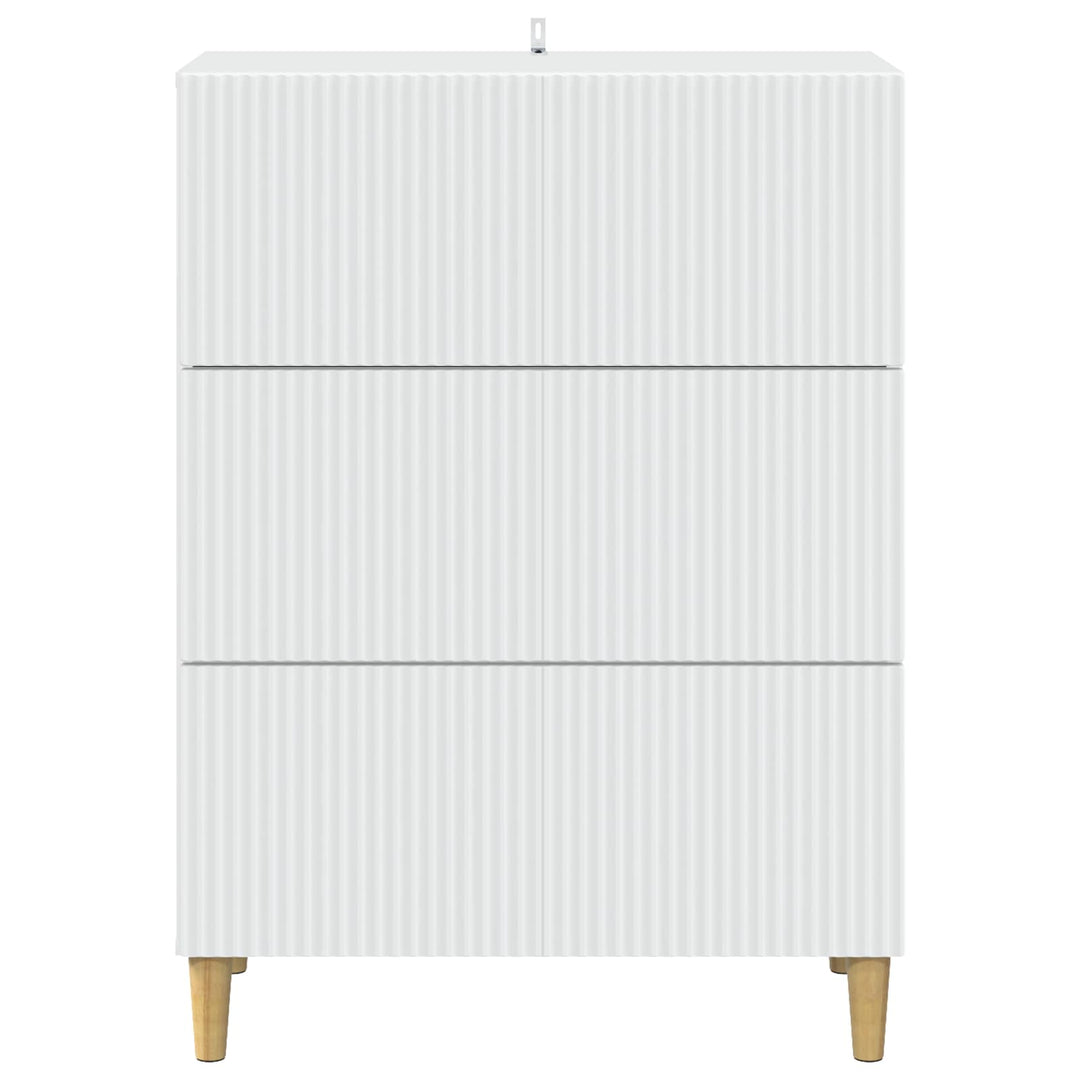 Skuffeskab Hvid 66 x 34,5 x 90 cm Konstrueret træ