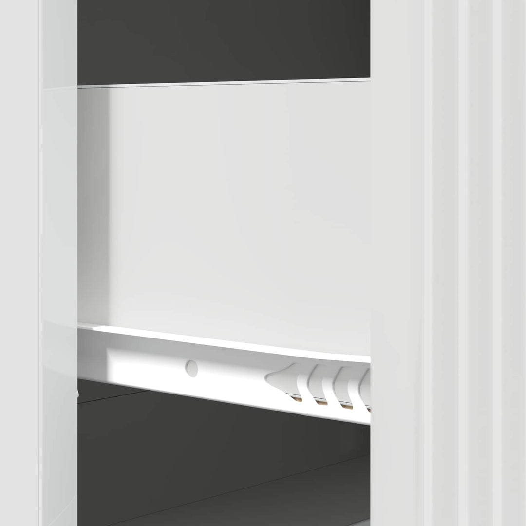 Skuffeskab Hvid højglans 66 x 34,5 x 90 cm Konstrueret træ