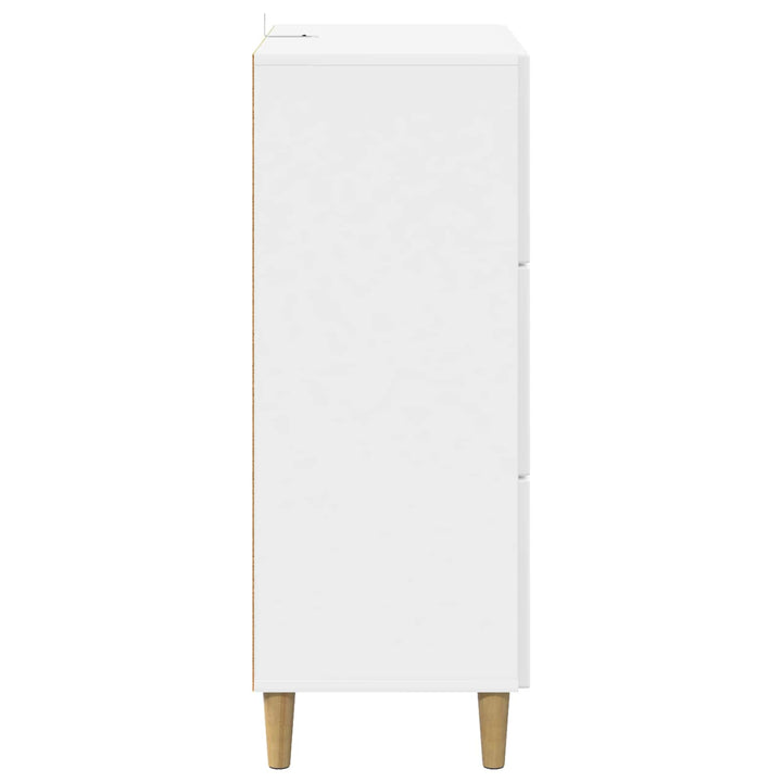 Skuffeskab Hvid højglans 66 x 34,5 x 90 cm Konstrueret træ
