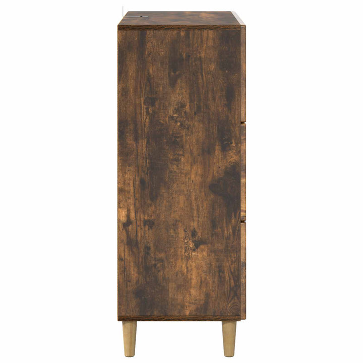 Skuffeskab 66 x 34,5 x 90 cm Konstrueret træ Røget eg