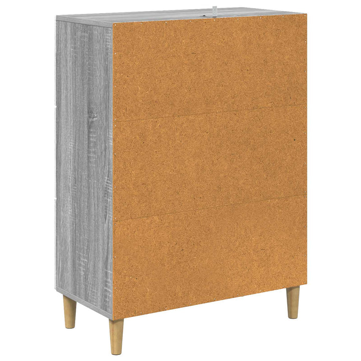 Skuffeskab 66 x 34,5 x 90 cm Konstrueret træ Grå sonoma-eg