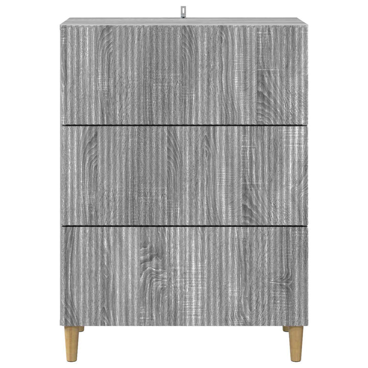 Skuffeskab 66 x 34,5 x 90 cm Konstrueret træ Grå sonoma-eg