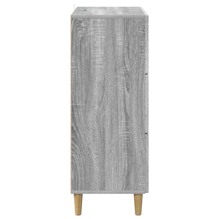 Skuffeskab 66 x 34,5 x 90 cm Konstrueret træ Grå sonoma-eg