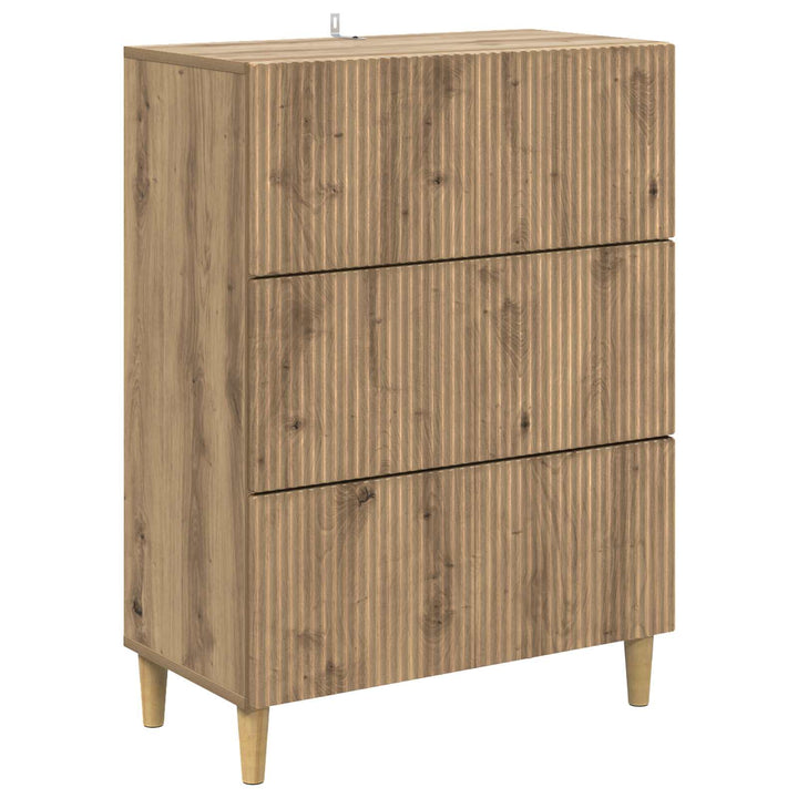 Skuffeskab 66 x 34,5 x 90 cm Konstrueret træ Artisan-eg