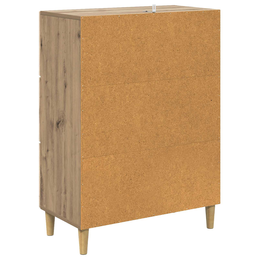 Skuffeskab 66 x 34,5 x 90 cm Konstrueret træ Artisan-eg