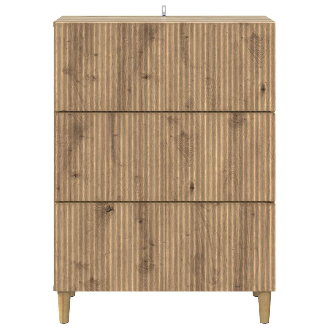 Skuffeskab 66 x 34,5 x 90 cm Konstrueret træ Artisan-eg