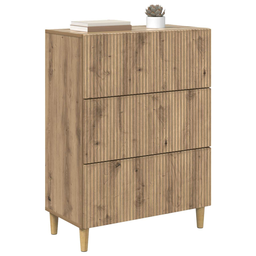 Skuffeskab 66 x 34,5 x 90 cm Konstrueret træ Artisan-eg