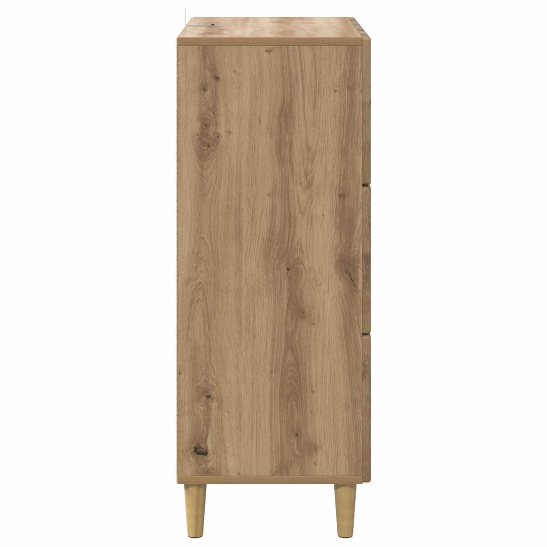 Skuffeskab 66 x 34,5 x 90 cm Konstrueret træ Artisan-eg