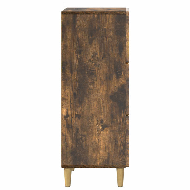 Skuffeskab Røget eg 33 x 34,5 x 90 cm Konstrueret træ