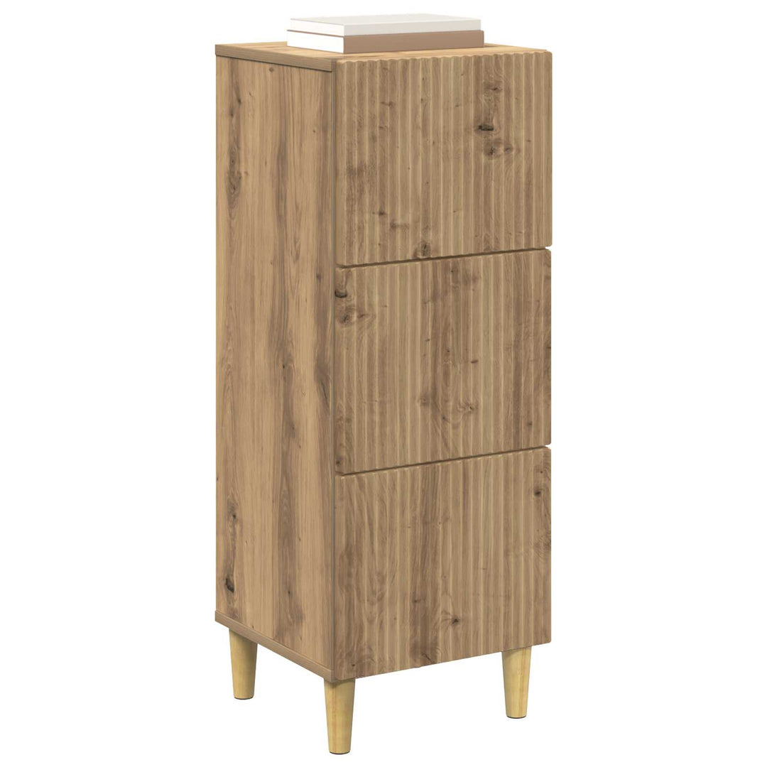 Skuffeskab 33 x 34,5 x 90 cm Konstrueret træ Artisan-eg