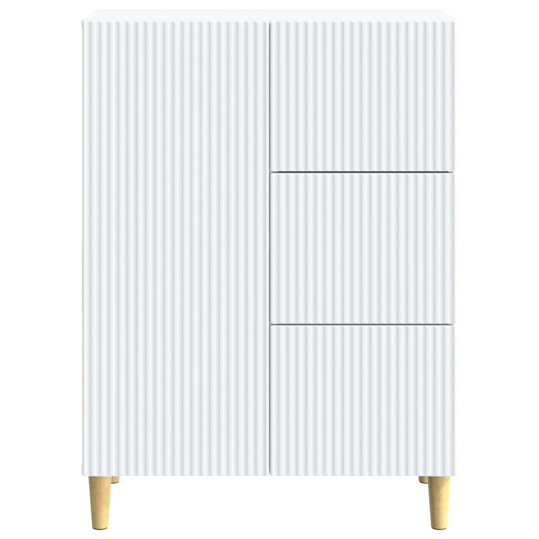Sideboard Hvid 66 x 34,5 x 90 cm Konstrueret træ