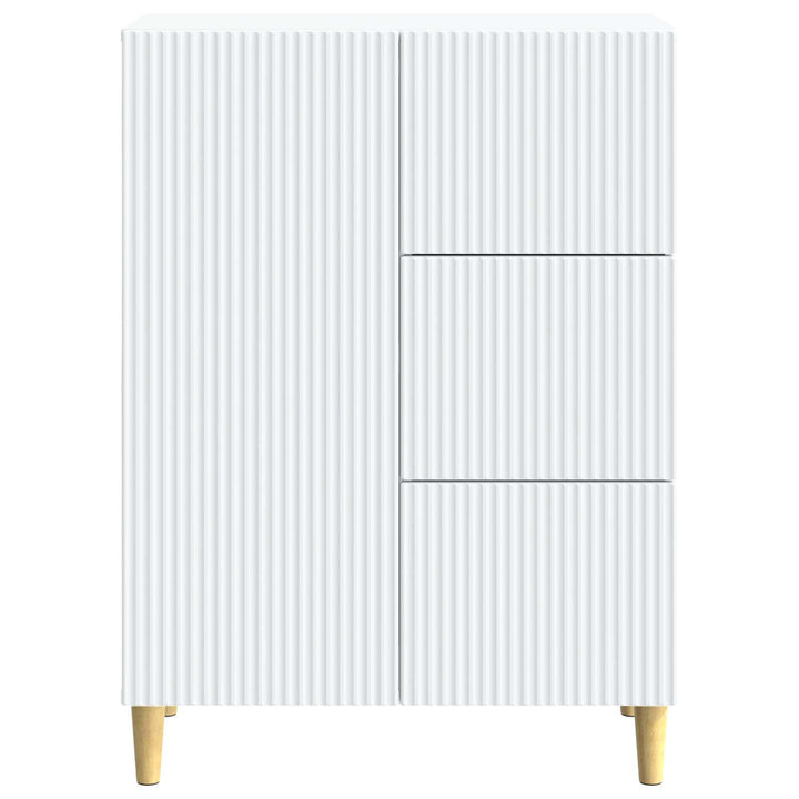 Sideboard Hvid 66 x 34,5 x 90 cm Konstrueret træ