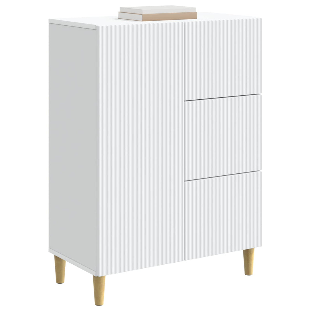 Sideboard Hvid 66 x 34,5 x 90 cm Konstrueret træ