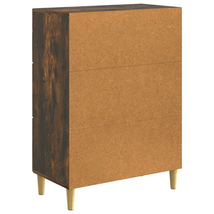 Sideboard med skuffe Røget eg 66 x 34,5 x 90 cm Konstrueret træ