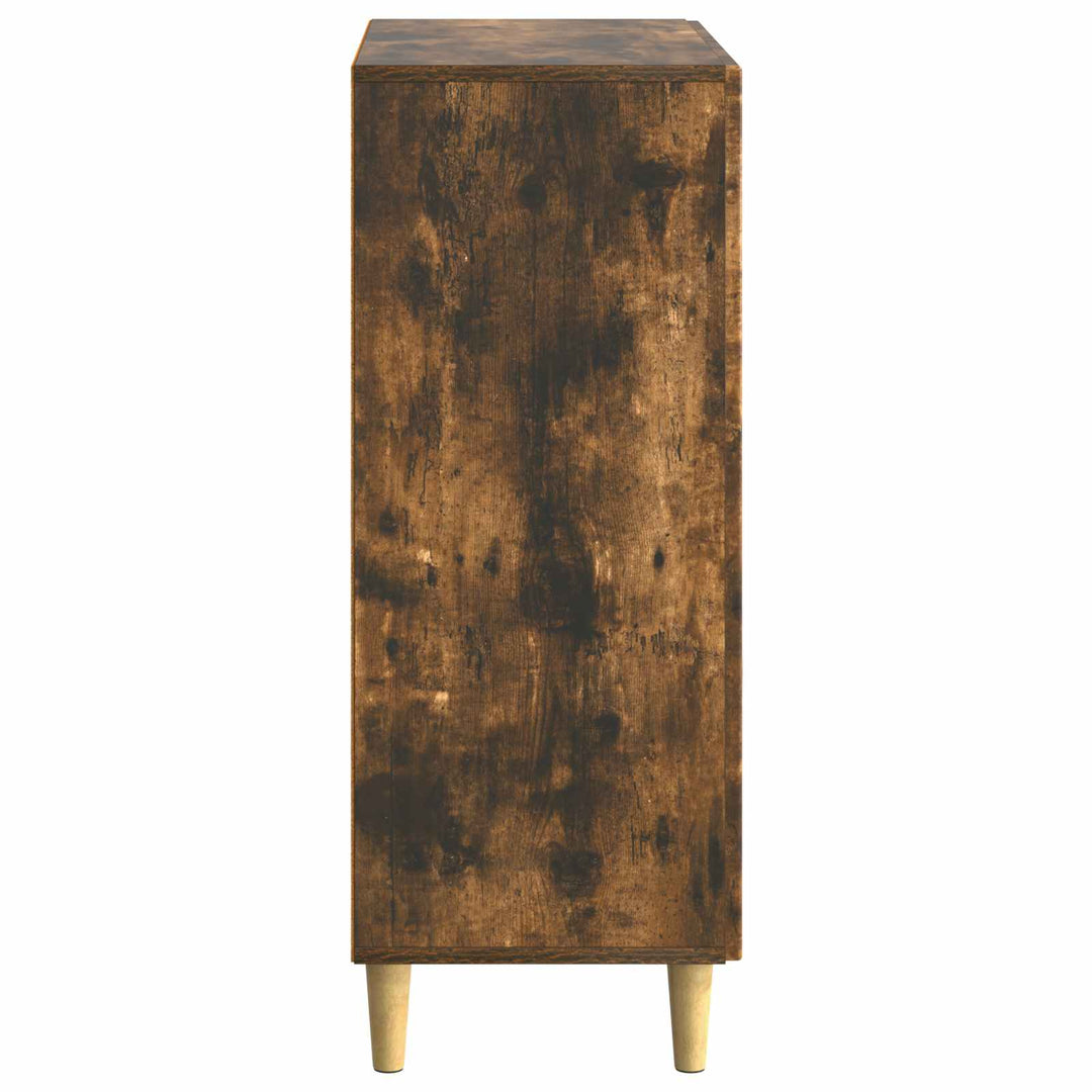 Sideboard med skuffe Røget eg 66 x 34,5 x 90 cm Konstrueret træ
