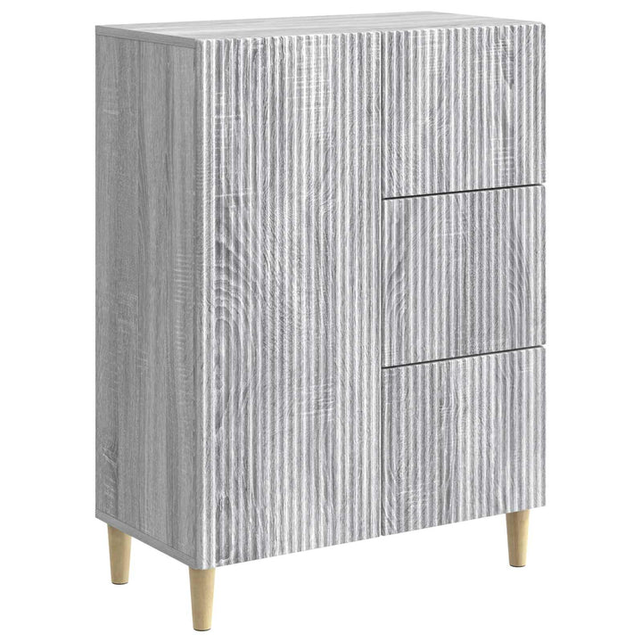 Sideboard Grå sonoma-eg 66 x 34,5 x 90 cm Konstrueret træ