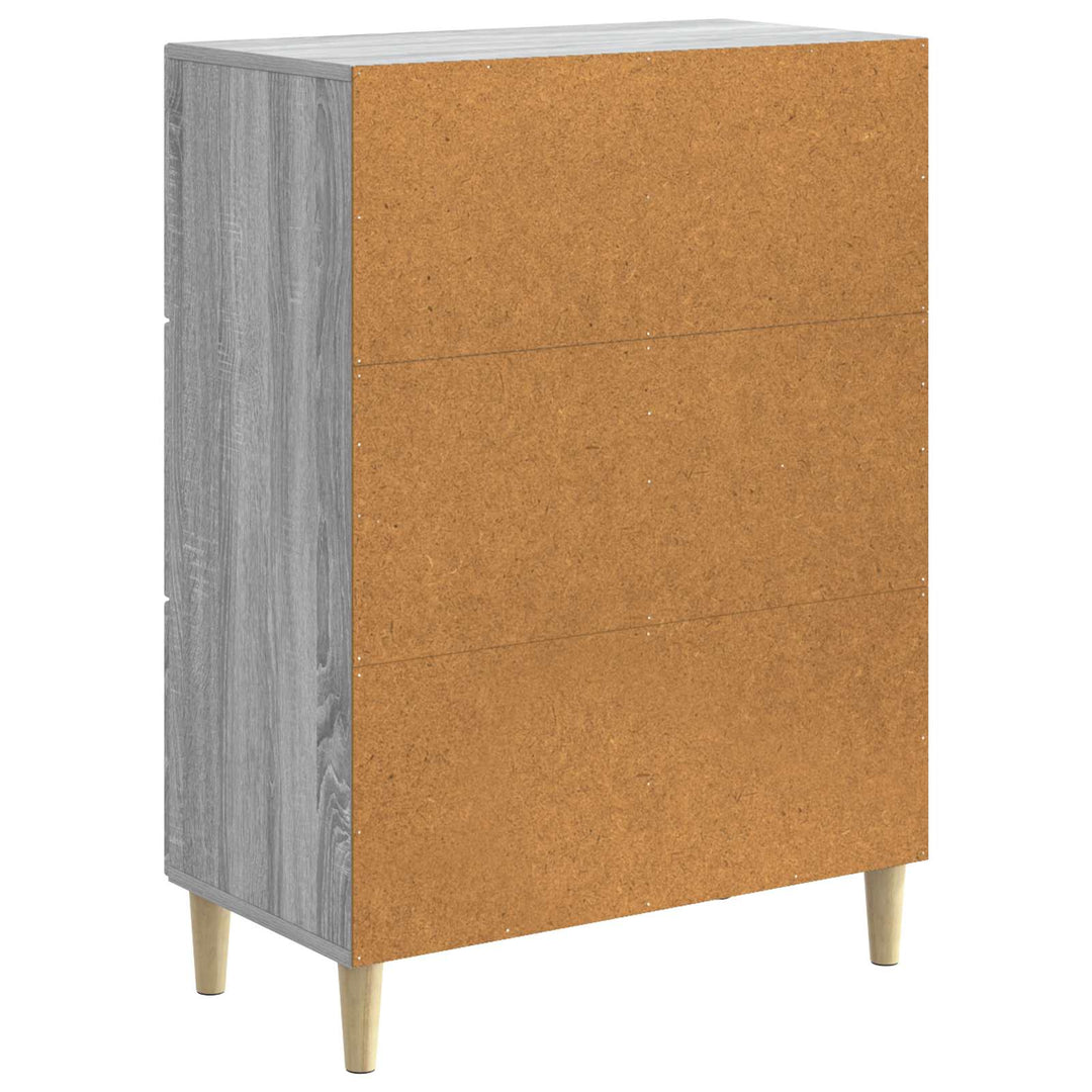 Sideboard Grå sonoma-eg 66 x 34,5 x 90 cm Konstrueret træ