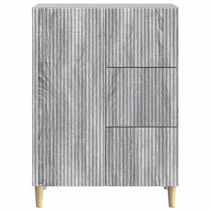 Sideboard Grå sonoma-eg 66 x 34,5 x 90 cm Konstrueret træ