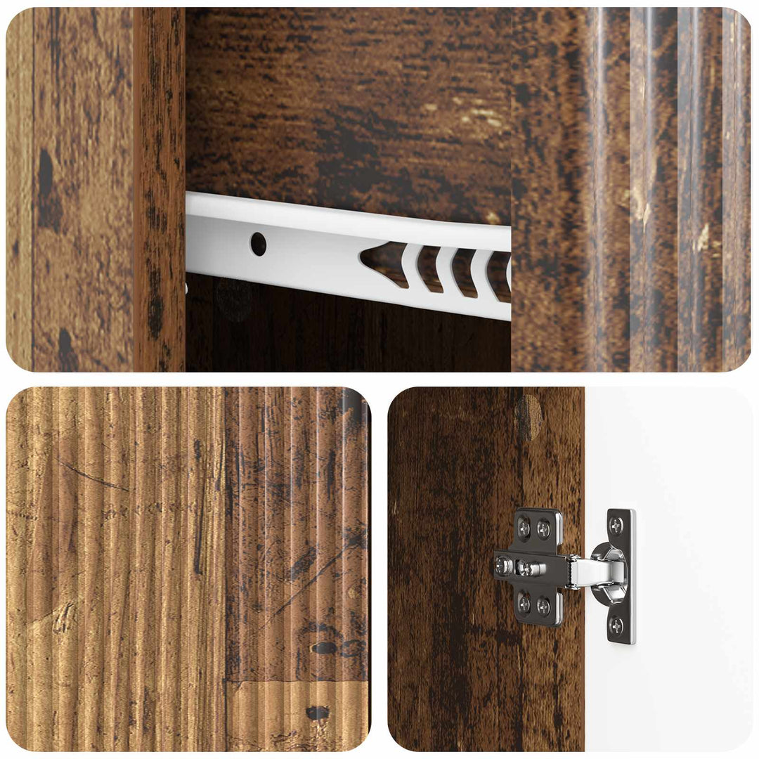 Sideboard Gammelt træ 66 x 34,5 x 90 cm Konstrueret træ