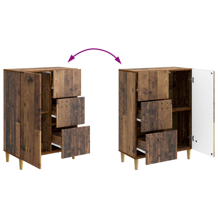 Sideboard Gammelt træ 66 x 34,5 x 90 cm Konstrueret træ