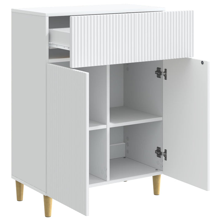 Sideboard Hvid 66 x 34,5 x 90 cm Konstrueret træ