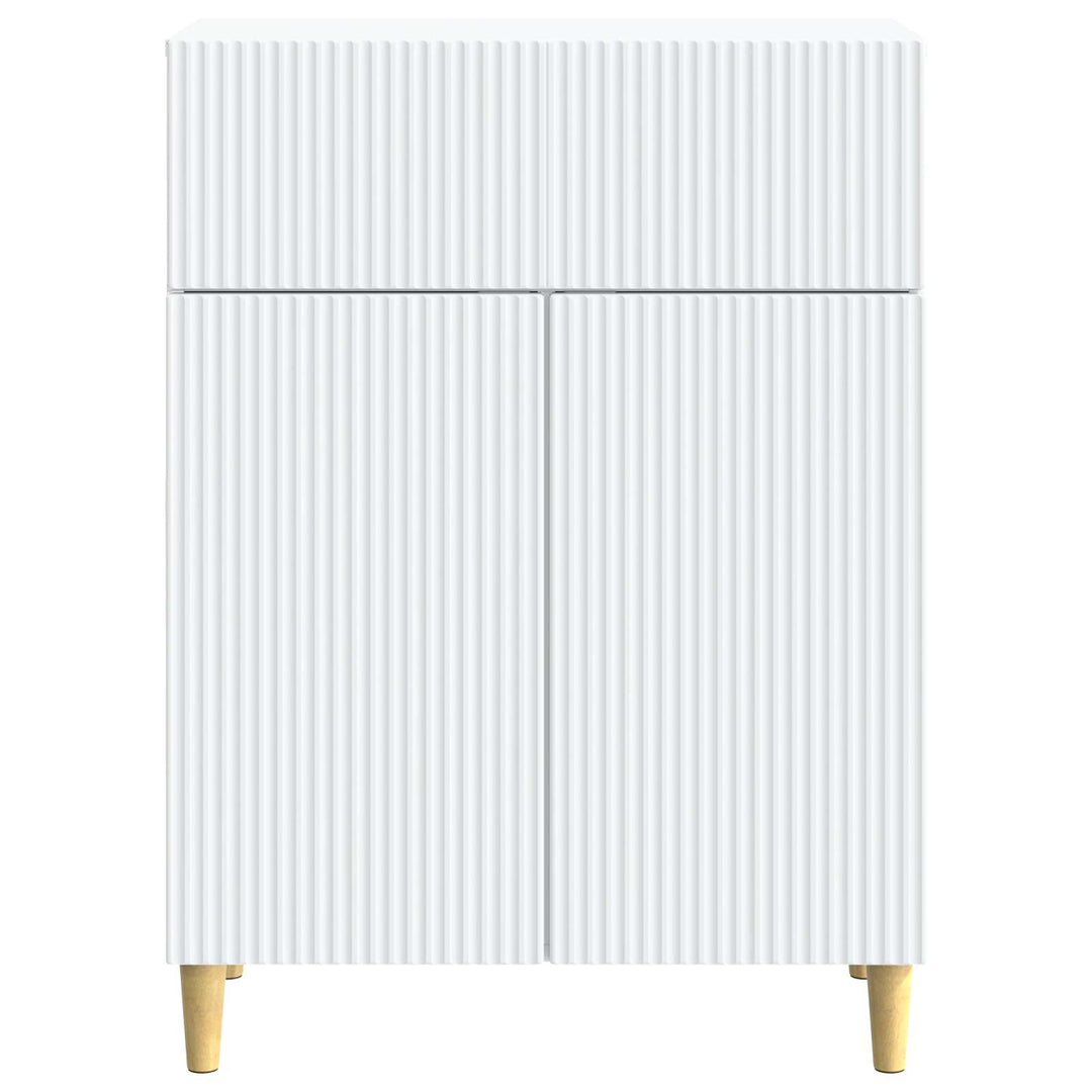 Sideboard Hvid 66 x 34,5 x 90 cm Konstrueret træ