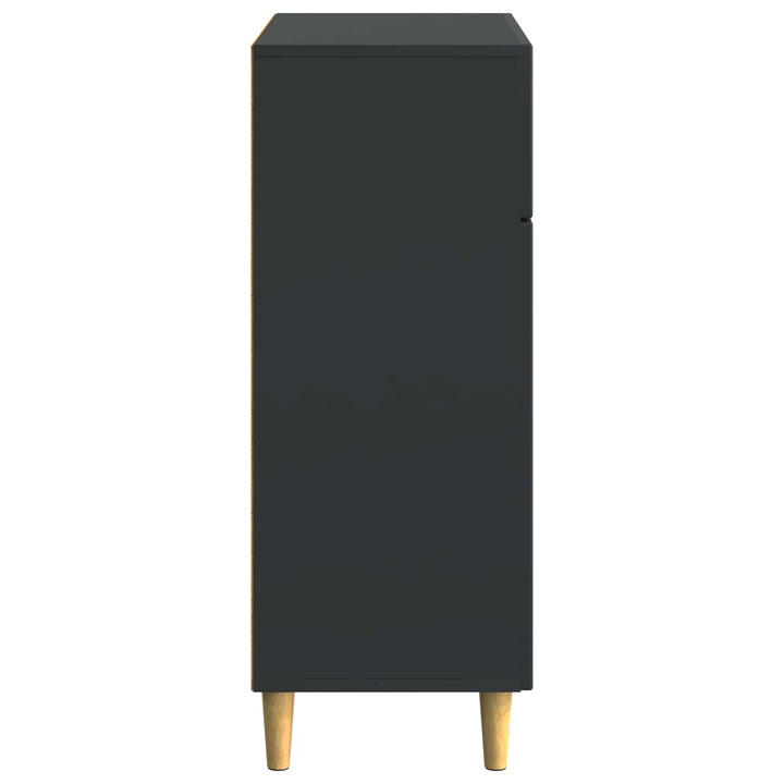 Sideboard med skuffe Sort 66 x 34,5 x 90 cm Konstrueret træ