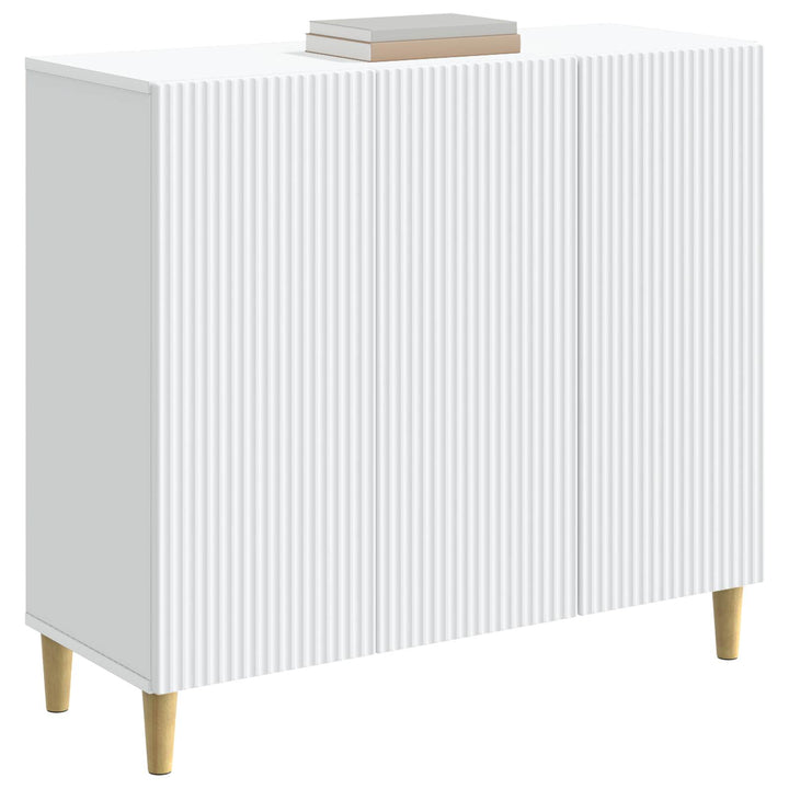 Sideboard Hvid 89 x 34,5 x 80 cm Konstrueret træ