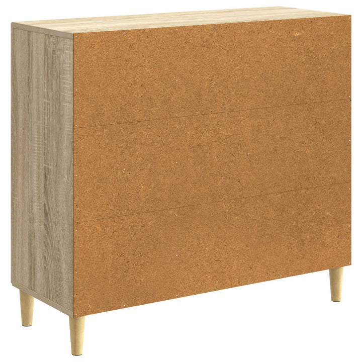 Sideboard Sonoma-eg 89 x 34,5 x 80 cm Konstrueret træ